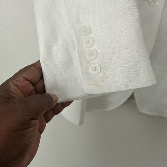 Brooks Brothers Irish Linen White Blazer 6 - Picture 5 of 9